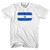 El Salvador Country Flag Adult Cotton T-shirt - White