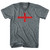 England Country Flag Adult Tri-Blend V-neck T-shirt - Athletic Grey England Country Flag Adult Tri-Blend V-neck T-shirt - Athletic Grey