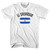 El Salvador Country Flag Heritage Adult Cotton T-shirt - White El Salvador Country Flag Heritage Adult Cotton T-shirt - White
