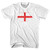 England Country Flag Womens Cotton Junior Cut T-Shirt - White England Country Flag Womens Cotton Junior Cut T-Shirt - White