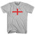 England Country Flag Adult Cotton T-shirt - Grey Heather
