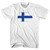 Finland Country Flag Womens Cotton Junior Cut T-Shirt - White Finland Country Flag Womens Cotton Junior Cut T-Shirt - White