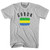 Gabon Country Flag Heritage Adult Cotton T-shirt - Cool Grey
