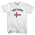 Faroe Islands Country Flag Heritage Adult Cotton T-shirt - White Faroe Islands Country Flag Heritage Adult Cotton T-shirt - White