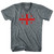 Georgia Country Flag Adult Tri-Blend V-neck T-shirt - Athletic Grey Georgia Country Flag Adult Tri-Blend V-neck T-shirt - Athletic Grey