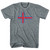 Faroe Islands Country Flag Adult Tri-Blend T-shirt - Athletic Grey
