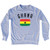 Ghana Country Flag Heritage Adult Tri-Blend Sweatshirt - Heather Grey
