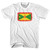 Grenada Country Flag Womens Cotton Junior Cut T-Shirt - White