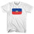 Haiti Country Flag Womens Cotton Junior Cut T-Shirt - White Haiti Country Flag Womens Cotton Junior Cut T-Shirt - White