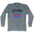 Iceland Country Flag Heritage Adult Tri-Blend Long Sleeve T-shirt - Athletic Grey