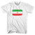 Iran Country Flag Womens Cotton Junior Cut T-Shirt - White