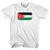 Jordan Country Flag Youth Cotton T-shirt - White Jordan Country Flag Youth Cotton T-shirt - White