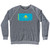 Kazakhstan Country Flag Adult Tri-Blend Sweatshirt - Athletic Grey Kazakhstan Country Flag Adult Tri-Blend Sweatshirt - Athletic Grey