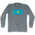 Kazakhstan Country Flag Adult Tri-Blend Long Sleeve T-shirt - Athletic Grey Kazakhstan Country Flag Adult Tri-Blend Long Sleeve T-shirt - Athletic Grey