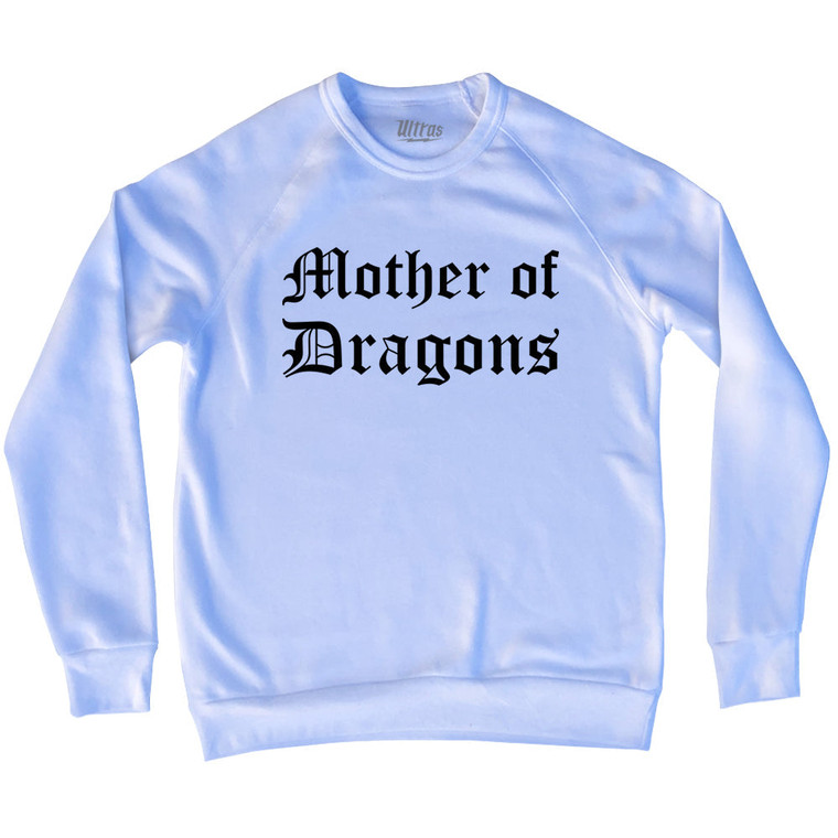 Mother Of Dragons Adult Tri-Blend Sweatshirt - White