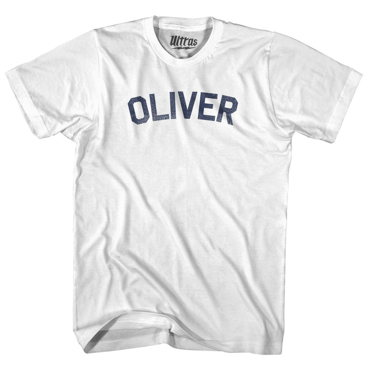 Oliver Adult Cotton T-Shirt - White