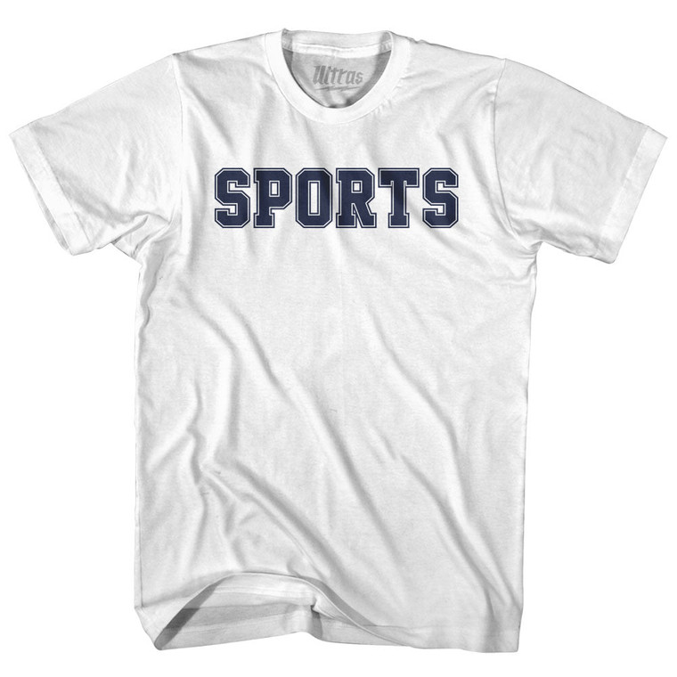 Sports Womens Cotton Junior Cut T-Shirt - White