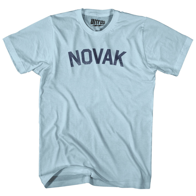 Novak Adult Cotton T-Shirt - Light Blue