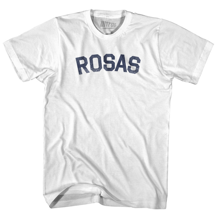 Rosas Womens Cotton Junior Cut T-Shirt - White