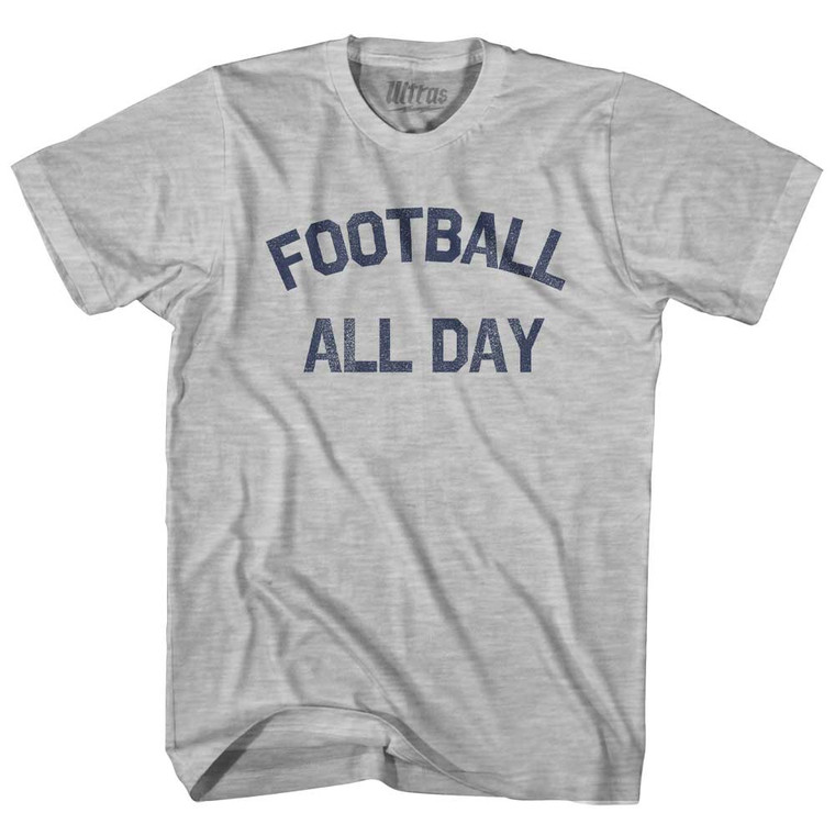 Football All Day Youth Cotton T-shirt - Grey Heather