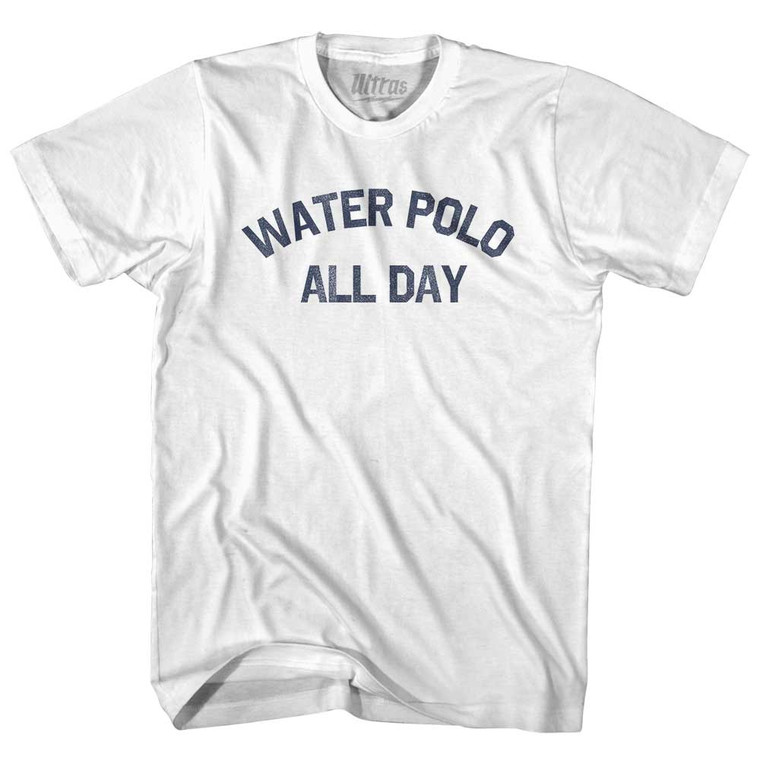 Water Polo All Day Womens Cotton Junior Cut T-Shirt - White