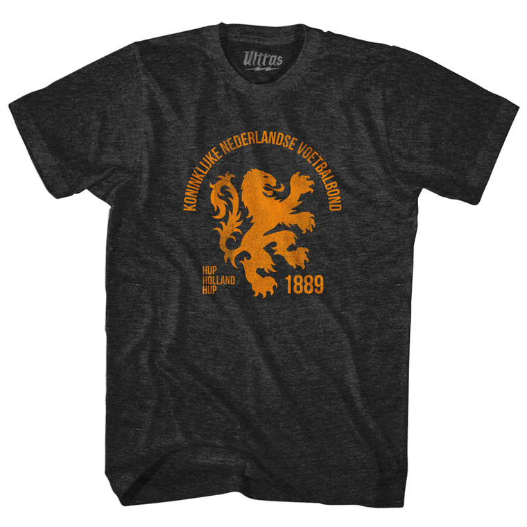 Netherlands Holland Dutch Lion Soccer 1889 Adult Tri-Blend T-shirt - Black