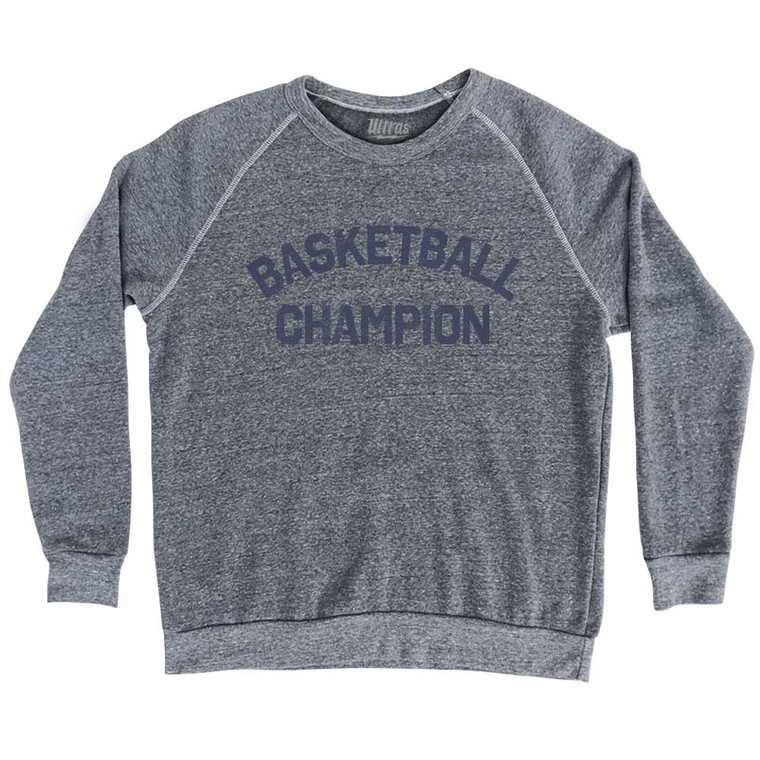 Basketball Champion Adult Tri-Blend Sweatshirt - Athletic Grey