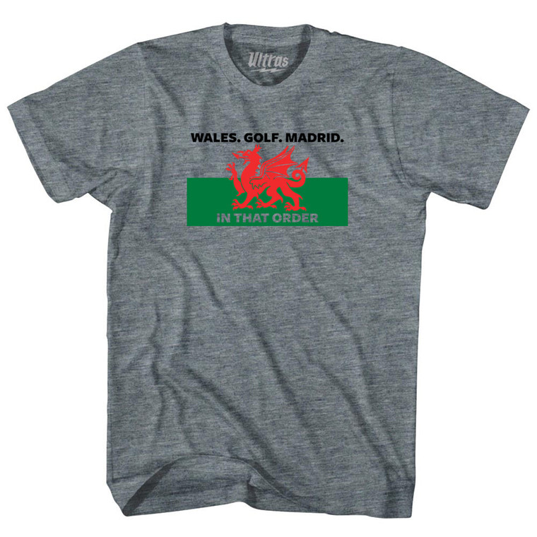 Wales Golf Madrid Youth Tri-Blend T-shirt - Athletic Grey
