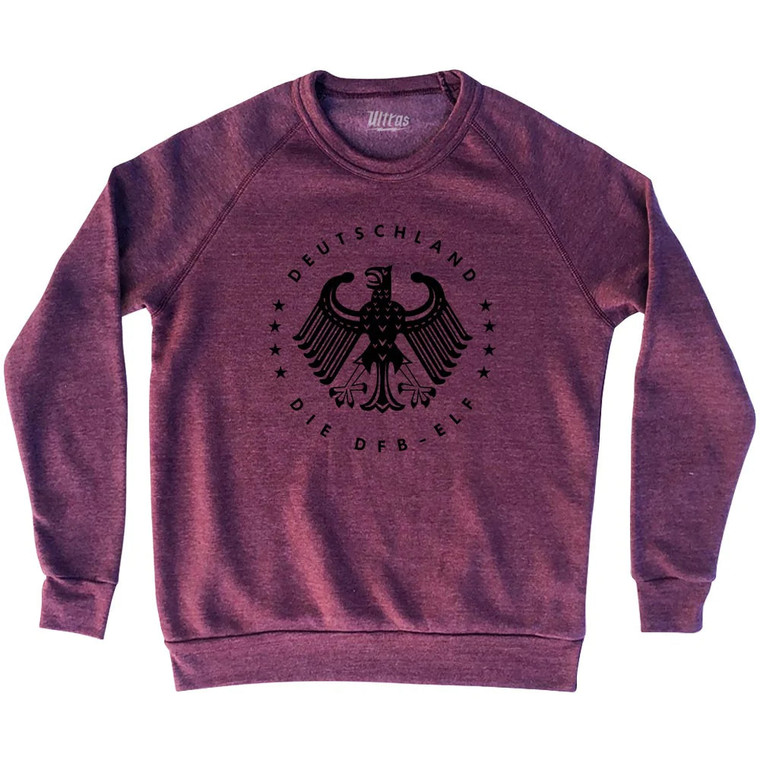 Deutschland Die DFB-ELF Adult Tri-Blend Sweatshirt - Cardinal Blue