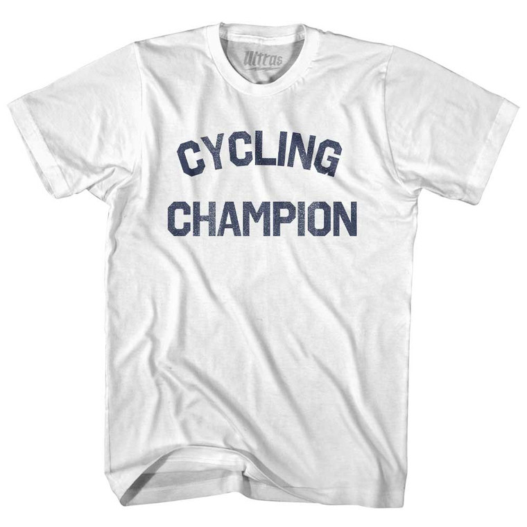 Cycling Champion Womens Cotton Junior Cut T-Shirt - White