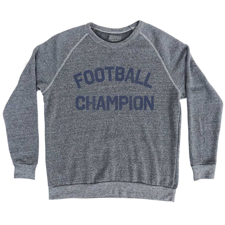 Football Champion Adult Tri-Blend Sweatshirt - Athletic Grey
