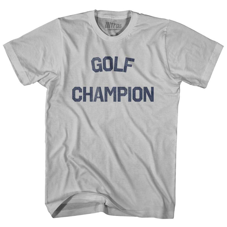 Golf Champion Adult Cotton T-shirt - Cool Grey