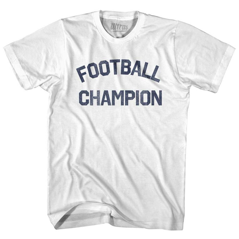 Football Champion Youth Cotton T-shirt - White