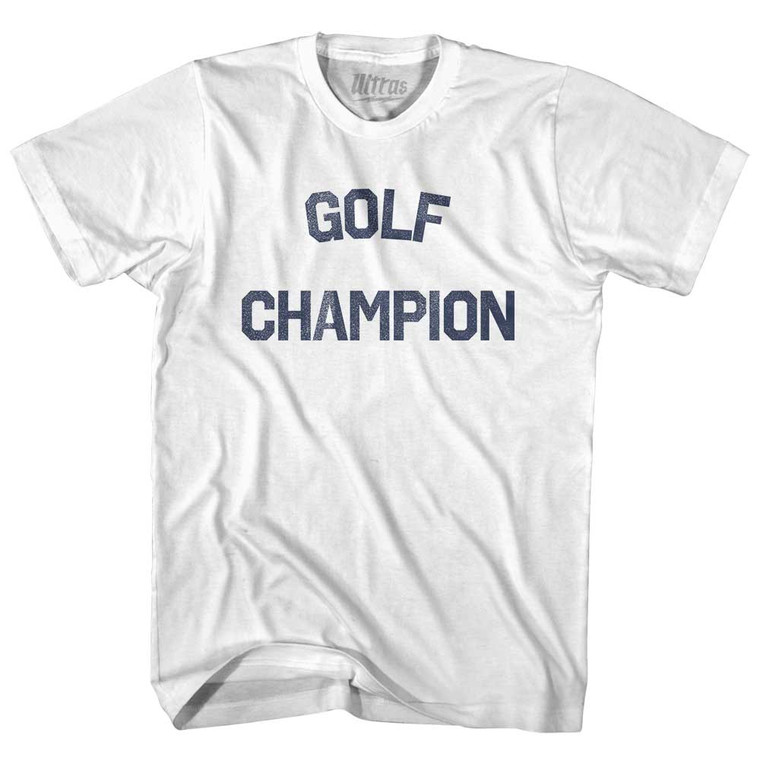 Golf Champion Adult Cotton T-shirt - White