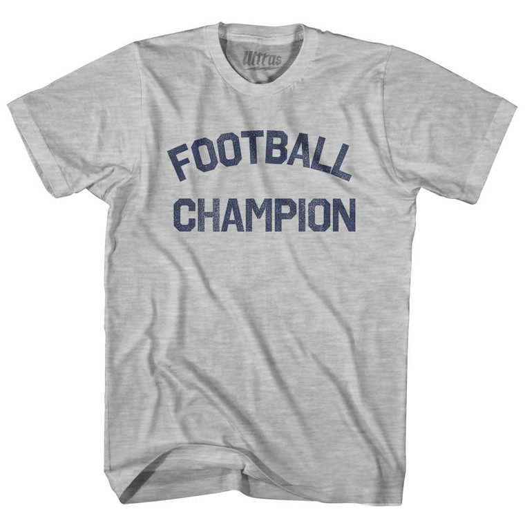 Football Champion Adult Cotton T-shirt - Grey Heather
