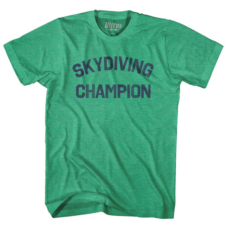 Skydiving Champion Adult Tri-Blend T-shirt - Kelly