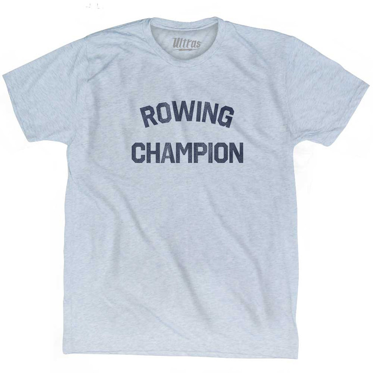 Rowing Champion Adult Tri-Blend T-shirt - Athletic White