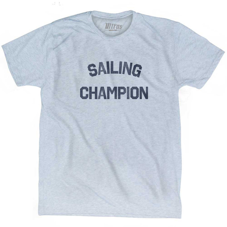 Sailing Champion Adult Tri-Blend T-shirt - Athletic White