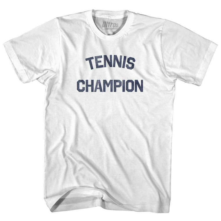 Tennis Champion Womens Cotton Junior Cut T-Shirt - White