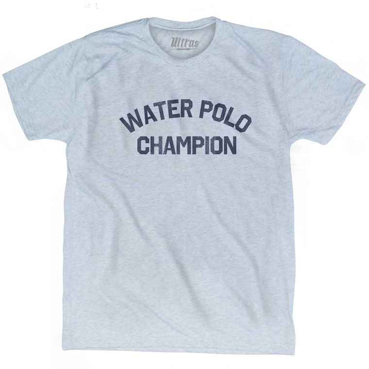 Water Polo Champion Adult Tri-Blend T-shirt - Athletic White