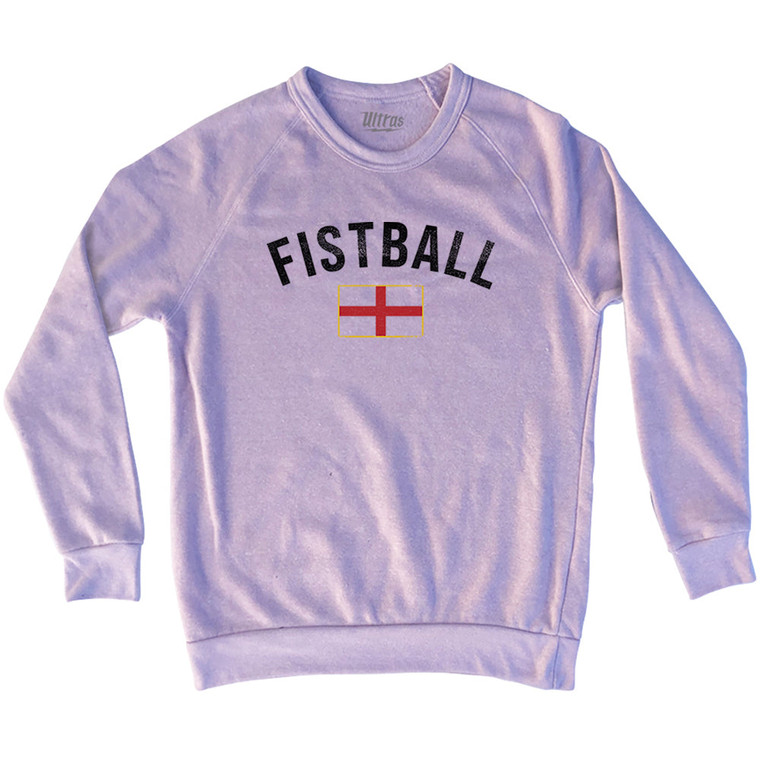 England Fistball Country Flag Adult Tri-Blend Sweatshirt - Pink