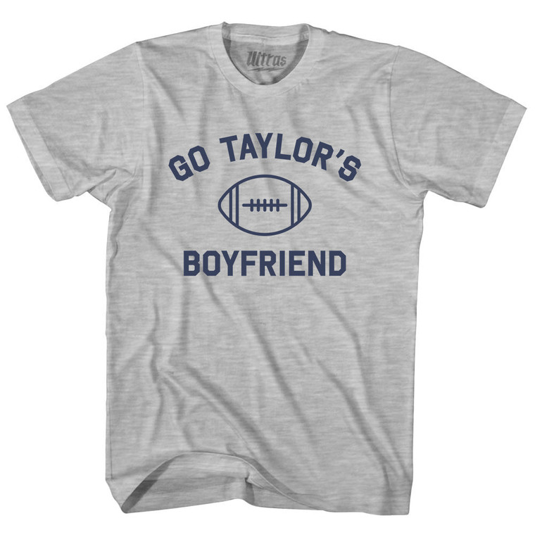 Go Taylor's Boyfriend Womens Cotton Junior Cut T-Shirt - Grey Heather