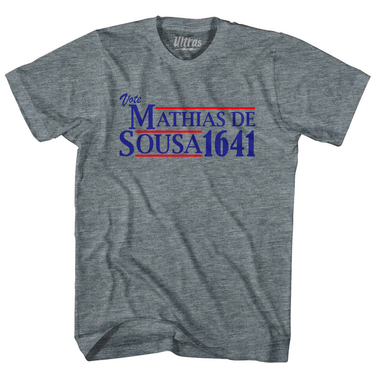 Vote Mathias de Sousa 1641 Youth Tri-Blend T-shirt - Athletic Grey