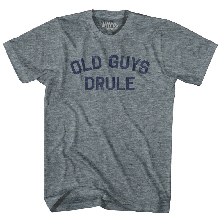 Old Guys Drule Womens Tri-Blend Junior Cut T-Shirt - Athletic Grey