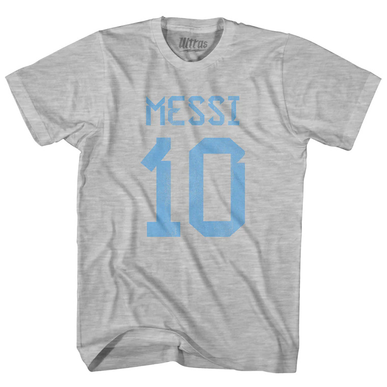 Messi 10 Legend World Cup Youth Cotton T-shirt - Grey Heather