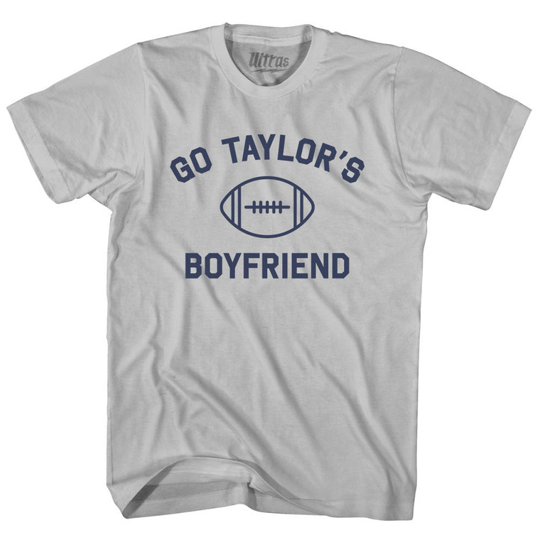 Go Taylor's Boyfriend Adult Cotton T-shirt - Cool Grey