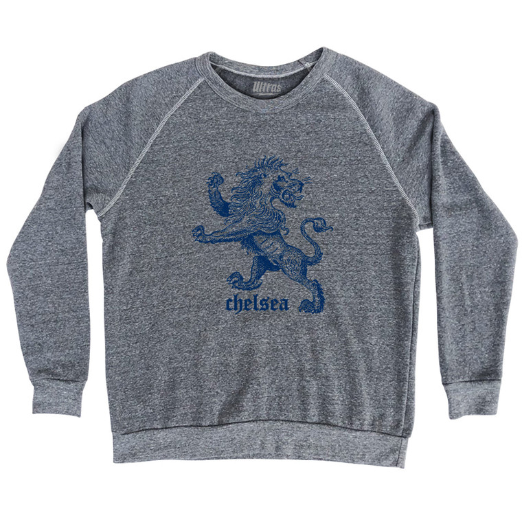Chelsea Lion Adult Tri-Blend Sweatshirt - Athletic Grey