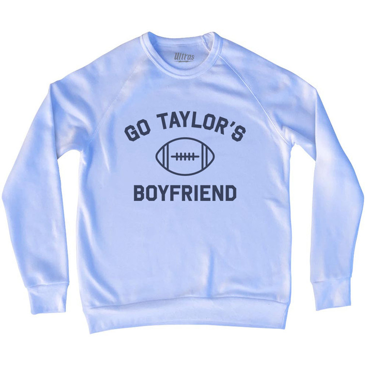 Go Taylor's Boyfriend Adult Tri-Blend Sweatshirt - White