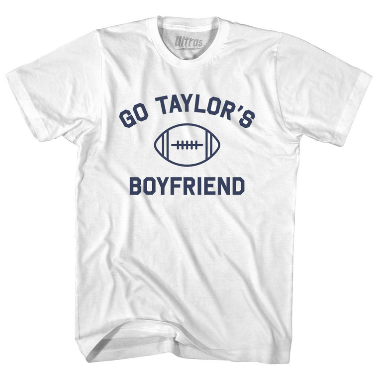 Go Taylor's Boyfriend Adult Cotton T-shirt - White