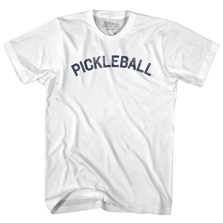 Pickleball Womens Cotton Junior Cut T-Shirt - White